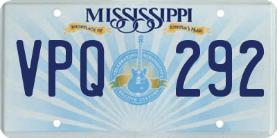 MS license plate VPQ292