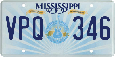 MS license plate VPQ346