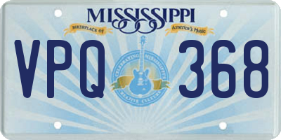 MS license plate VPQ368