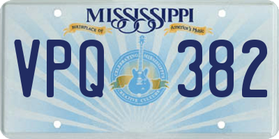 MS license plate VPQ382