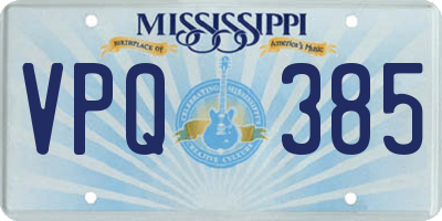 MS license plate VPQ385