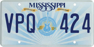 MS license plate VPQ424