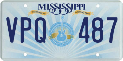MS license plate VPQ487