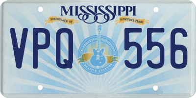 MS license plate VPQ556