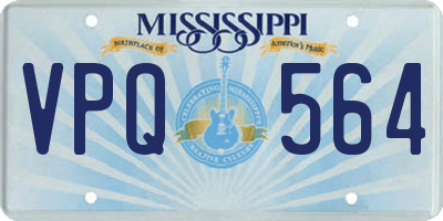 MS license plate VPQ564