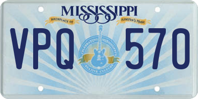 MS license plate VPQ570