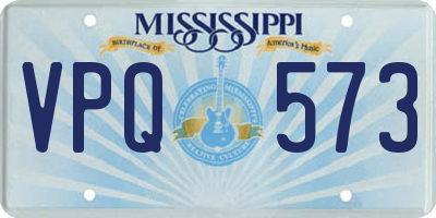MS license plate VPQ573