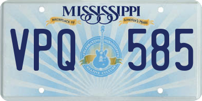 MS license plate VPQ585