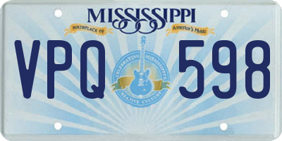 MS license plate VPQ598