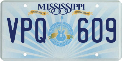 MS license plate VPQ609