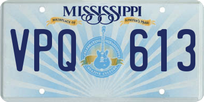 MS license plate VPQ613