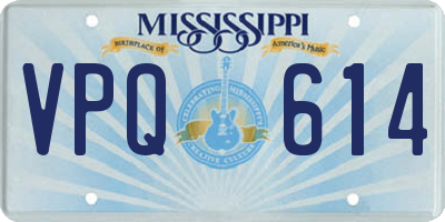 MS license plate VPQ614