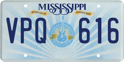 MS license plate VPQ616