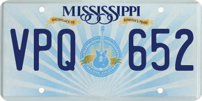 MS license plate VPQ652
