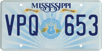 MS license plate VPQ653