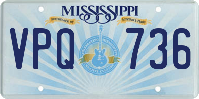 MS license plate VPQ736