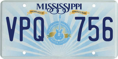 MS license plate VPQ756