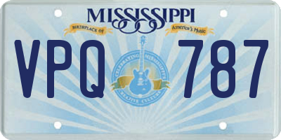 MS license plate VPQ787