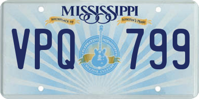 MS license plate VPQ799