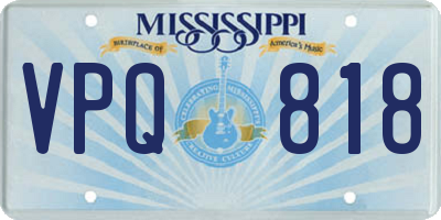 MS license plate VPQ818