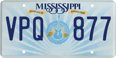 MS license plate VPQ877