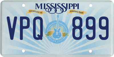 MS license plate VPQ899