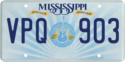 MS license plate VPQ903