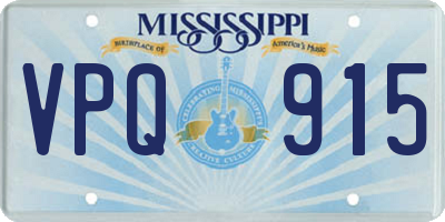 MS license plate VPQ915