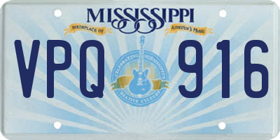 MS license plate VPQ916