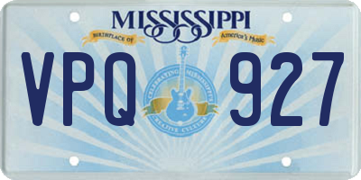 MS license plate VPQ927