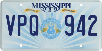 MS license plate VPQ942