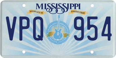 MS license plate VPQ954
