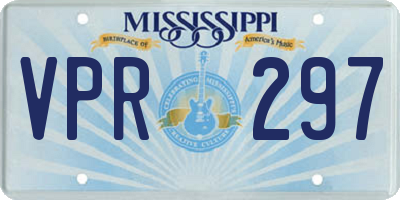 MS license plate VPR297