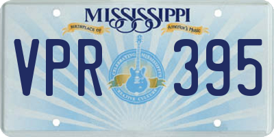 MS license plate VPR395