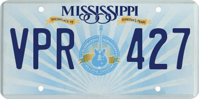 MS license plate VPR427