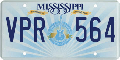 MS license plate VPR564