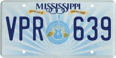 MS license plate VPR639