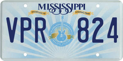 MS license plate VPR824