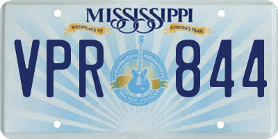 MS license plate VPR844