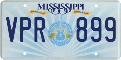 MS license plate VPR899