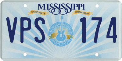 MS license plate VPS174