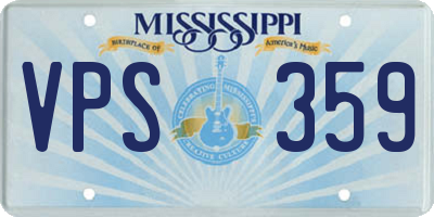 MS license plate VPS359