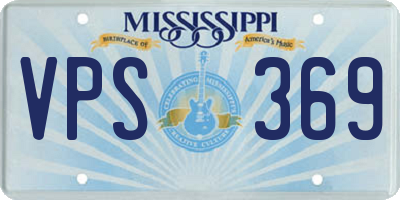 MS license plate VPS369