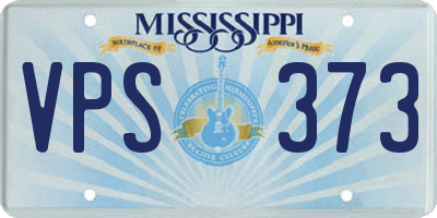 MS license plate VPS373