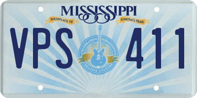 MS license plate VPS411