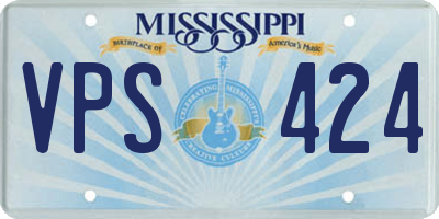 MS license plate VPS424