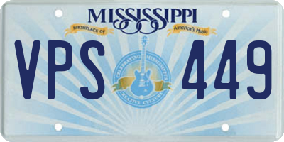 MS license plate VPS449