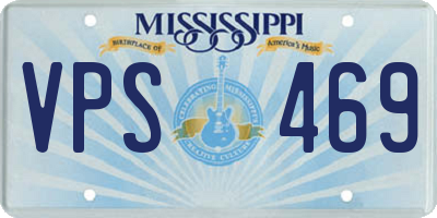 MS license plate VPS469