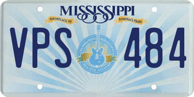 MS license plate VPS484