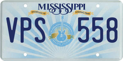 MS license plate VPS558